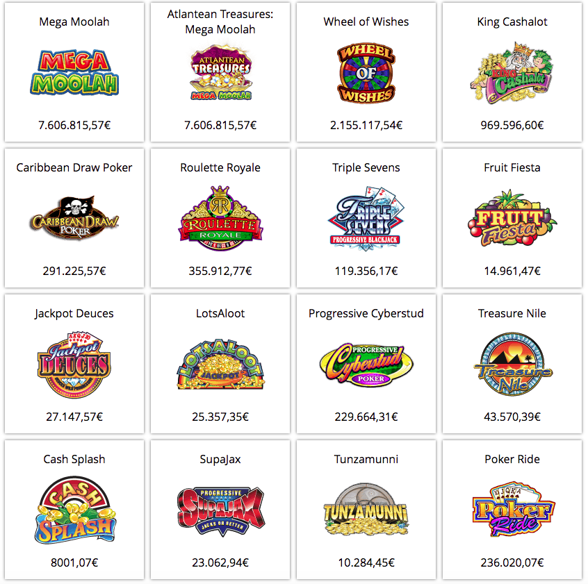 Cosmo Casino Progressive Jackpots